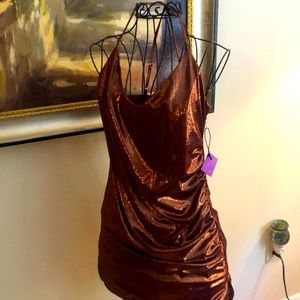 NWT Chrome Forever 21 Party Dress